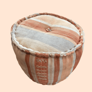 Pouf multicolor round