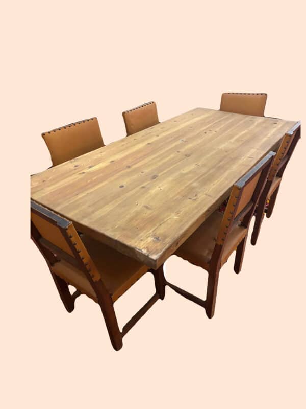 Exterior wood table and chairs