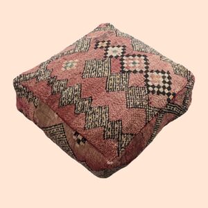 Moroccan Red Pouf