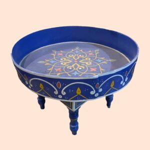 Low blue moroccan table