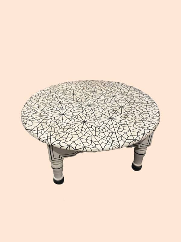 Small morroccan table (white)