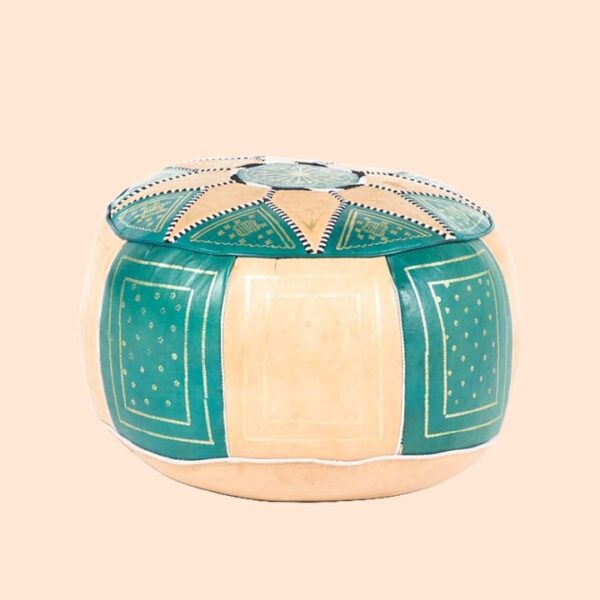 Moroccan Leather Pouf Color