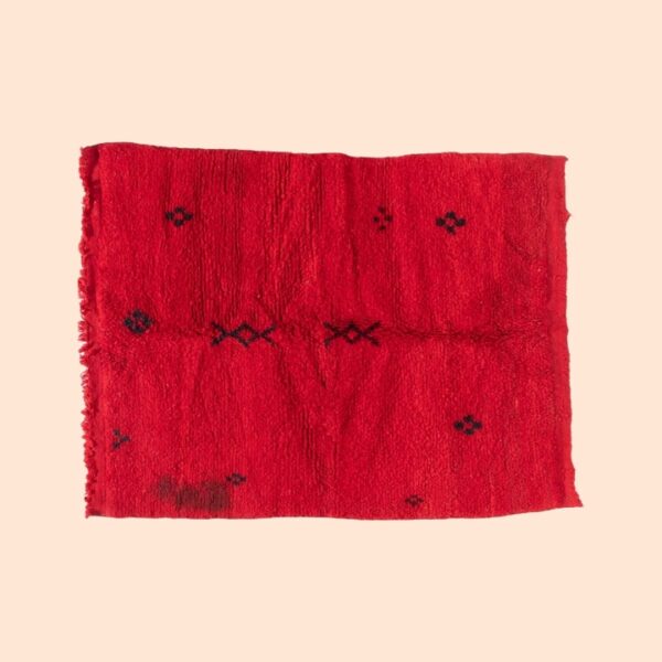 Strong Red Moroccan Rug