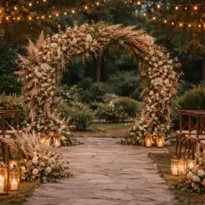 Ceremony Arch - Dried Flowers (Pampas)